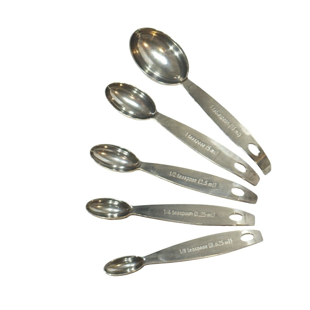 Cuisipro Odd Sizes 5pc Stainless Steel‎ Measuring Spoon Set